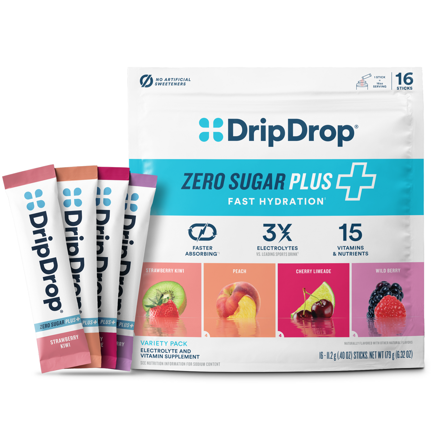 dripdrop-zero-sugar-plus-strawberry-kiwi-peach-cherry-limeade-wild-berry-16-oz-sticks-16-count-g9 Pouch_16ct_Front16ozSticks_VSPlus_Variety_B.png
